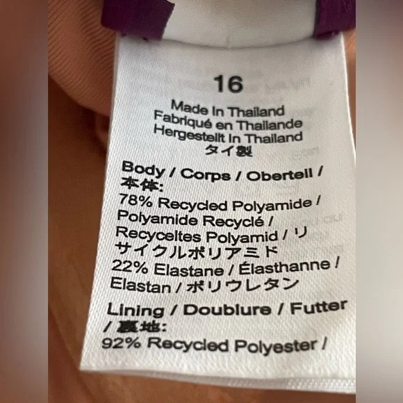 J.Crew Ruffle One-Shoulder One-Piece Swimsuit in Liberty® fabric Size 16 - Picture 11 of 12